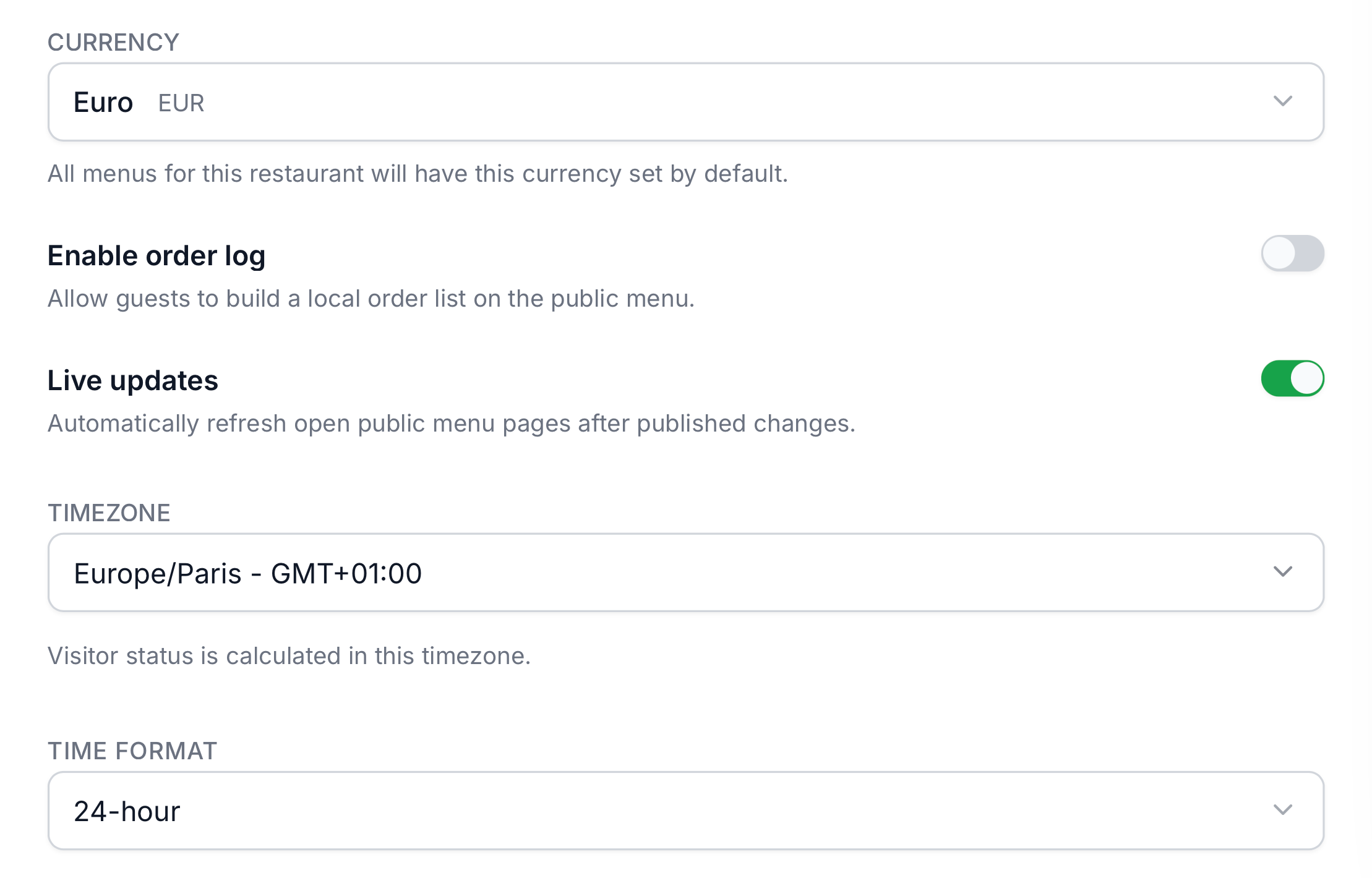 Tabletové menu pre reštaurácie, ktoré sa automaticky aktualizujú